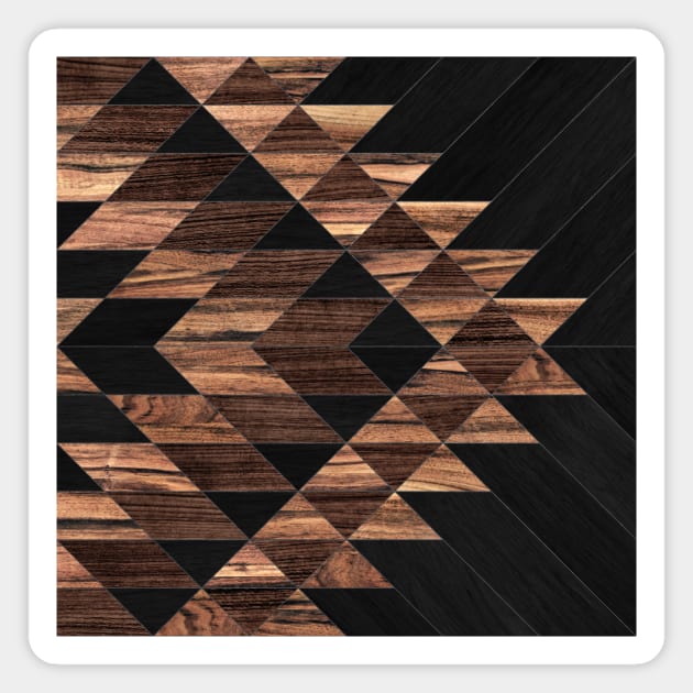 Urban Tribal Pattern No.11 - Aztec - Wood Magnet by ZoltanRatko